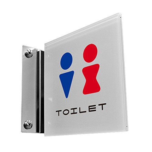 Amazon | 壁付けトイレプレート（アクリル製）ピクトサインプレート